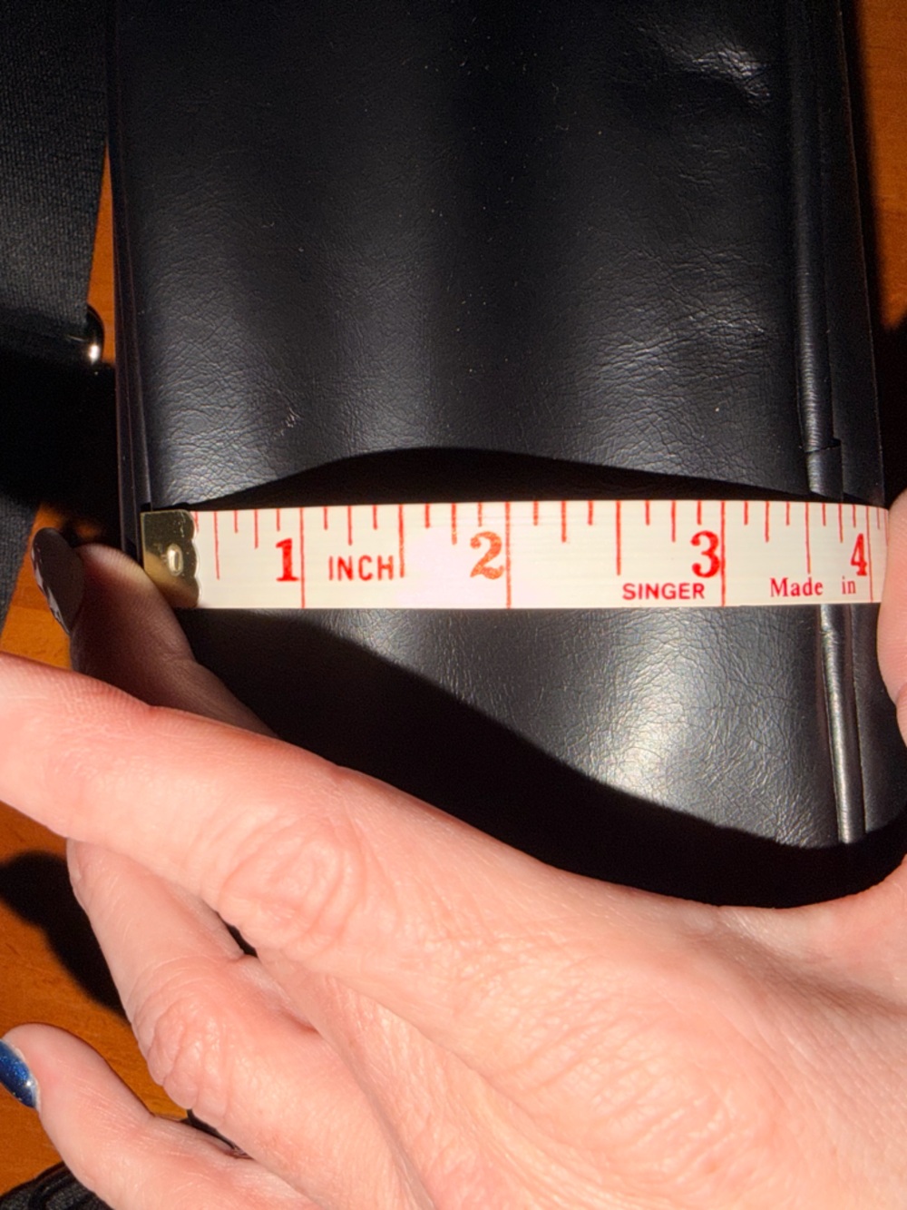 Andar The Waymaker Full Size Leather Crossbody Black Luxe Minimalist Bag - Picture 14 of 16